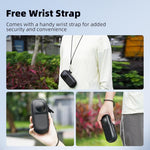 ZORBES® Carrying Case for Insta360 X4 X5 Original Lens Cap Portable Small Storage Bag Protective Cover Hard Shell Travel Protector with Carabiner Accessories 2PCS