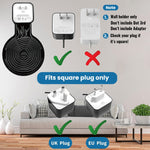 ZORBES® Wall Holder for Alexa Echo Dot 3rd Generation, Space-Saving Solution Wall Mount with Cord Management for Your Smart Home Speakers, Alexa Echo Dot Accessories (Holder Only, Black)