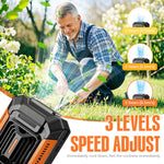 Verilux USB Portable Waist Clip Fan for Work and Travel with LED Flashlight and 3 Speeds | 90x112mm Lightweight Water-Resistant Design