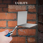 Serplex® 2Pcs Drywall Corner Tool Set, 3 Inch Drywall Outside Corner Trowel and Inside Corner Trowel, Stainless Steel Sheetrock External Corner Trowel & Internal Corner Trowel for Concrete Plastering