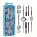 Serplex® 12-Piece Tap and Die Set, Carbon Steel Thread Cutting Tool Kit for Internal & External Threading, Metric Tap & Die Repair Set for Bolt Screw Rethreading, DIY & Professional Use