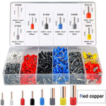 Serplex® Ferrule Crimping Tool Kit, Self-Adjusting Square Wire Crimper Plier for AWG23-7 with 1200pcs Assortment Ferrule Wire Copper Crimp Connector, Wire Connector Kit Wiring Cable Connector