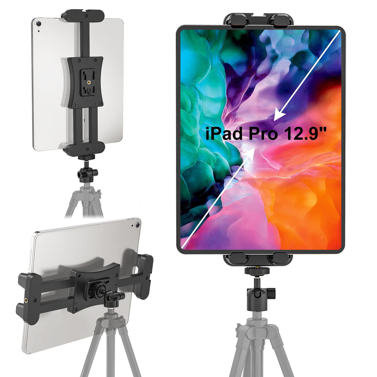 ZORBES® Tripod Mount with Ball Head for Selfie Stick Rod Camera Monopod