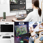 Verilux Ethernet Splitter for Dual Device Connectivity with USB C Power and 1000Mbps Speed