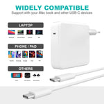 ZORBES® For Macbook Pro Charger, 96W Super Fast Universal USB C Charger, Type C Laptop Charger Adapter Compatible With Macbook Pro(2016-2022) Macbook Air (2018-2022), Macbook, iPad Pro, USB-C Devices