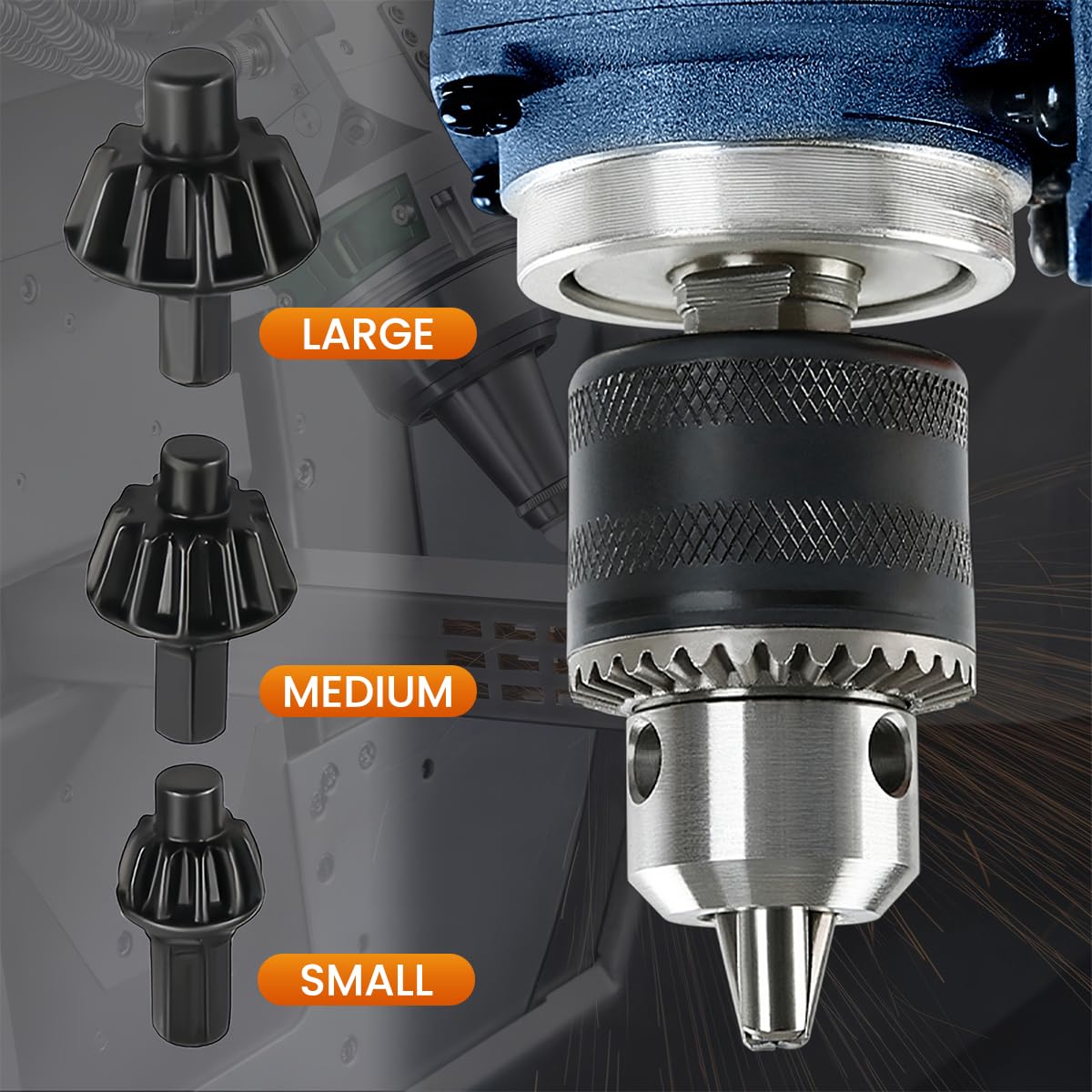 Serplex 3-Size Drill Chuck Ratchet Spanner