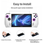 ZORBES® 2Pcs Screen Protector Asus Rog Ally, Transparent Ultra HD 7'' Anti-glare Screen Protector Shatterproof Protection Anti-Shatter 9H Hardness Tempered Glass Screen Guard Protector