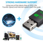 ZORBES® 5G Dual Band 600Mbps 5GHz 2.4GHz Plug & Play USB WiFi Bluetooth Dongle Adapter for PC, Desktop, Laptop