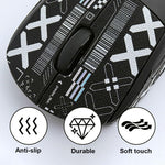 Verilux Mouse Grip Tape for G PRO X Superlight with Sweat Resistant Self Adhesive Design | Black