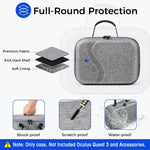 ZORBES® Carrying Case for Meta Quest 3, Anti-scratch Meta Quest 3 Carry Case Travel Case Bag for Oculus Quest 3 Accessories, Meta Quest 3 Case with Handle & Shoulder Strap, Not Included Oculus Quest 3