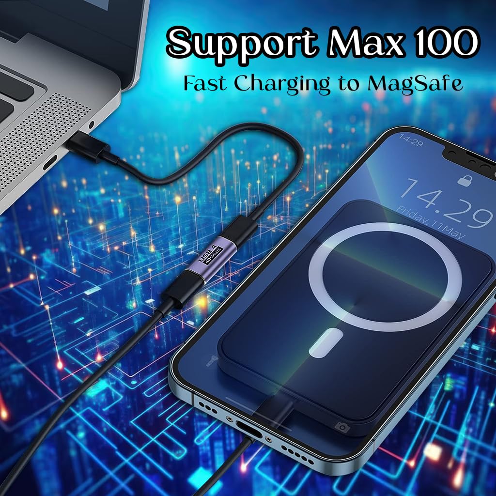 Verilux® USB C Coupler, Type C Female to Female Adapter Support 8K @60hz and 100W PD Fast Charging, Type C Data Transfer Adapter for Thunderbolt, MacBook Pro/Air, and More Type C Devices