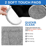 Verilux Replacement Mop Pads for AGARO Floor Scrubber 16cm 6.3 in | Super Absorbent Reusable Pads