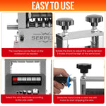 Serplex® 6-IN-1 Manual Wire Stripper Machine for Drill-Operated Wire Stripper Tool with Hand Crank 3-17mm Diameter Cable, Manual Stripping Machine Featuring 6 Tracks & 5 Carbide Blades