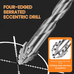 Serplex® Masonry Drill Bit Set 7-Piece 3/4/5/6/8/10/12mm Concrete for Glass Brick Plastic Wood Tile Industrial Strength Carbide Tip High-Strength Twist 2 PCS