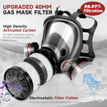 Serplex Gas Mask with Replacement Filters for Professional Protection