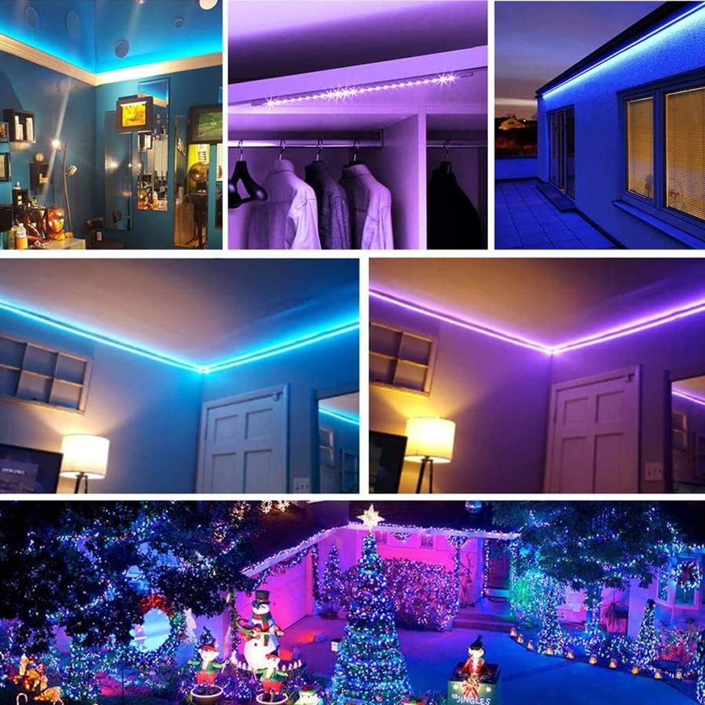 Colorful RGBIC LED Strip Lights (Bluetooth, 10 Meters)