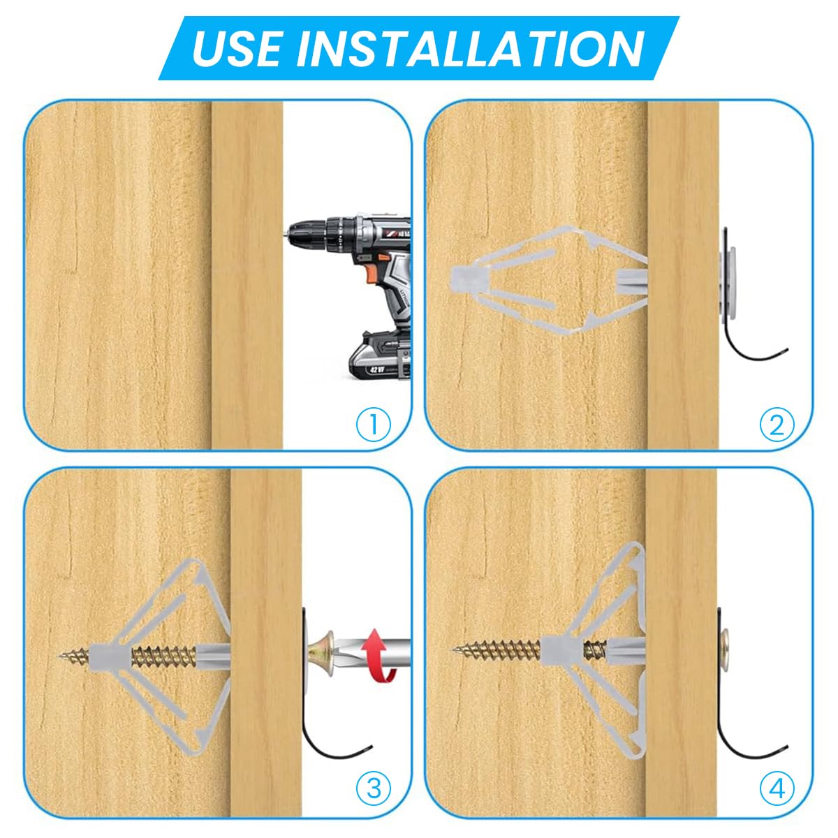 Serplex 50-Piece Drywall Anchor Kit
