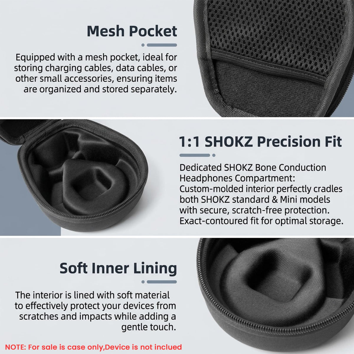 ZORBES EVA Case for Shokz Headphones
