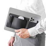 ZORBES® 3-Pocket Organizer, Mouse Holder for Laptop Stick o