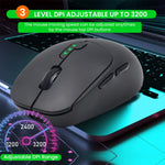 Verilux Bluetooth Wireless Mouse with 700mAh Rechargeable Battery and Dual Mode BT 5.0|2.4G