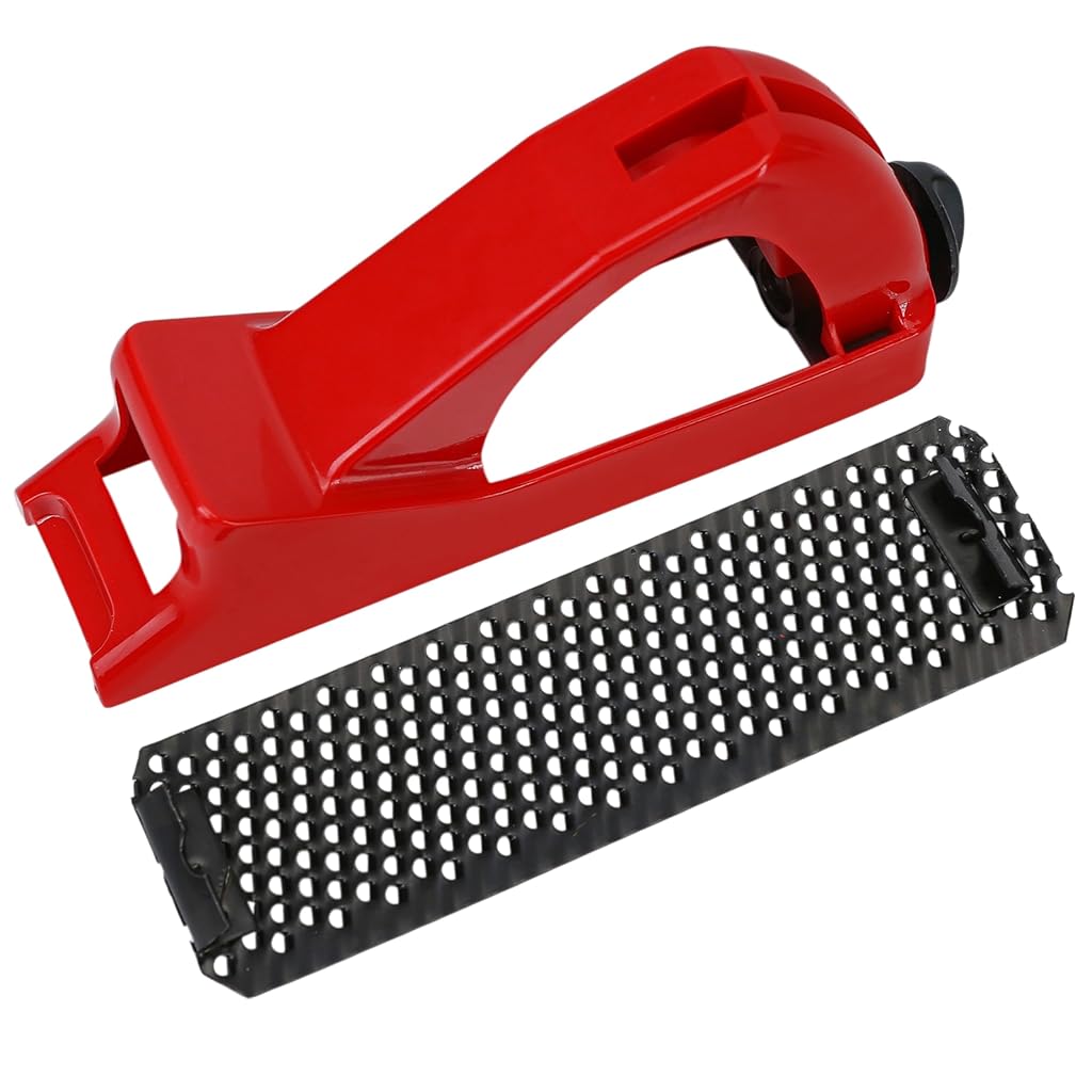 Serplex® Raspador De Drywall Tool Edge Shaver Sheetrock Shredder Hand Rasp Gypsum Board Shaper Plane File 145mm Wood MDF Fiberglass Planer DIY for Software Metal Drywall Pottery, Sculpture, Clay-Red