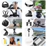 ZORBES® 53 in 1 Camera Accessories Kit for Gopro Hero 11 10 9 8 7 6 5 4 3+, 53 in 1 Go Pro Black Bundle, Mount Set for Go Pro Fusion Silver Max Session or Akaso or DJI Osmo