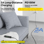 Verilux USB C Extension Cable 3.3ft with 100W PD Fast Charging and Metal Connectors | 10Gbps Data Transfer