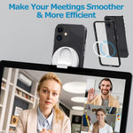 ZORBES® Continuity Camera Mount Magnetic Laptop Phone Holder for MacBook Laptops iPhone 14 13 12 Series Compatible with Magsafe Webcam Mount for iOS 16 macOS Ventura 3PCS