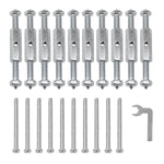 Serplex® 86 Wire Box Repair Kit with 10 Switch Sockets & 10 Masonry Screws Electric Outlets Electrical Outlet Universal Socket Cassette Repair Device Steel Plug Socket Junction Box