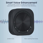 Verilux Omnidirectional Conference Speaker for Home Office with Built in 4 Mic Voice Pickup and Noise Reduction