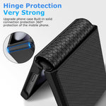 ZORBES® Compatible with Samsung Galaxy Z Flip 6 Folding Phone Case for Galaxy Z Flip 6 One-Piece Retractable Hinge Design Protective Anti-Slip Textured Fashion Phone Case with Cut-Out Outer Display