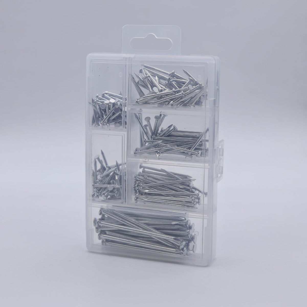 Serplex® 280Pcs Hardware Nails Kit with Box, 5 Sizes, 16/20/25/30/50mm, Versatile Nails for Repairing, DIY Project, Woodwork