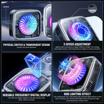 Verilux Phone Cooler for Gaming and Livestreaming with Magnetic Clips and LCD Display