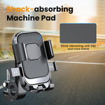 ZORBES® Riding Phone Mount Bike Phone Holder 360 ° Rotatable Bike Phone Mount Anti-Slip 6-Claw Retractable Phone Holder Screw-Fixed Handle Bar Mount Phone Holder for Most Phones