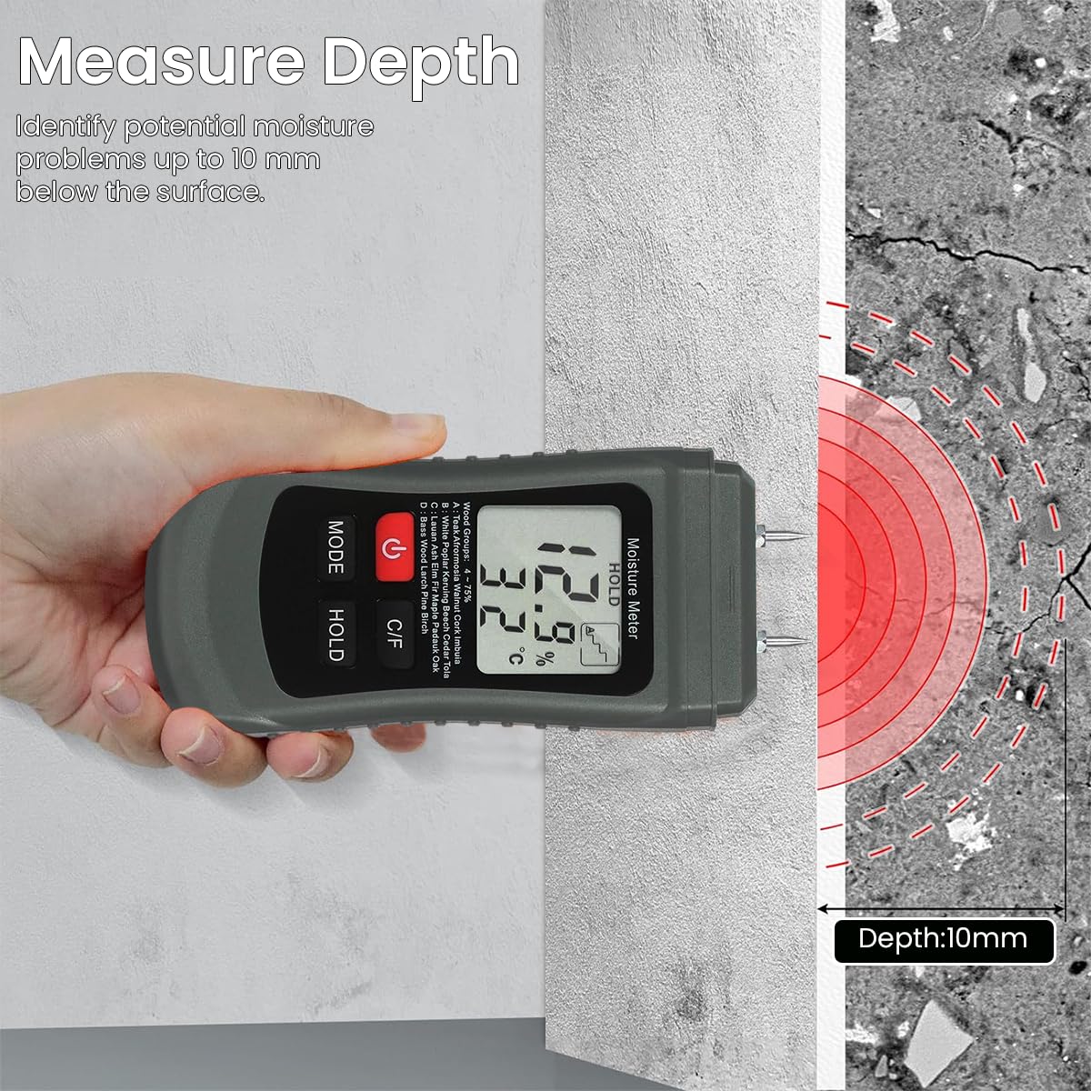 Serplex Two-Pin Wood Moisture Meter