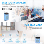 ZORBES® USB Speaker Voice Amplifier for Teachers, 8W Voice Amplifier Microphone Headset Set, with Belt, 2000mAh Long Work Duration, Support TF Card/AUX/FM for Tour Guide (Blue)