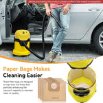 Verilux Vacuum Cleaner Dust Bags for Karcher WD3 MV3 featuring 6 Pack Paper Filter Design
