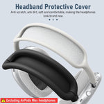 ZORBES® Clear Case for AirPods Max Anti-Scratch TPU Cover for AirPods Max, One Pair TPU Protective Clear Case for AirPods Max, Accessories for AirPods Max (Black)