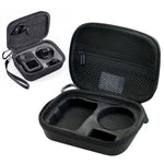 ZORBES® Polyurethane Carrying Case For Dji Osmo Action 3/4 Camera, Dji Osmo Action 3/4 Camera Storage Bag With Lanyard, Travel Case For Dji Osmo Action 3/4 Camera, Accessories Bag - Black