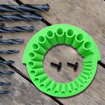 Serplex® Multi Drill Bits Sharpener Attachment Tool for Electric Disc Cutter Angle Grinder Attachment for Sharpening Drill Bits, 20-Slot Design, Drill Bits Sharpening Tool for 2-13mm Dia Drill Bits
