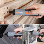 Verilux® Handheld Electric Screwdriver Kit - 4V Cordless Electric Screwdriver, LED Work Light, 26 pieces Screwdriver Bits, Screw Adapter, Tool Case, USB C Cable, Power Screwdriver(Grey)