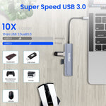 Verilux 5 in 1 USB C Hub, Type C Hub with 4K@30HZ HDMI Output, 55W PD Charging Port, 100M Ethernet Hub, 1 USB 3.0, 1 USB 2.0 USB C Hub for MacBook Air M1, MacBook Pro, Switch, Type-C Devices