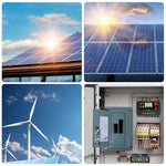 Verilux 10A Solar Charge Controller for 12V 24V Systems with Dual USB and LCD Display