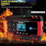 STHIRA® Car Battery Charger, Enhanced Edition 8A 12V/4A 24V Car Battery Charger Charges, Automotive Smart Portable Battery Charger Maintainer for Car, Motorcycle, Lawn Mower and More