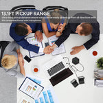 Verilux Conference USB Microphone for PC Laptop, Plug & Play Noise Cancellation Condenser Mic with 360 Omnidirection, Portable Condenser Microphone with Mute Key for Skype Online Class Windows Mac OS