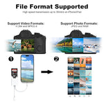 Verilux® SD Card Reader for iPhone iPad, USB C SD Card Reader with Dual Slot for MicroSD/SD