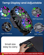 ZORBES® Semiconductor Digital Display Phone Cooler L6