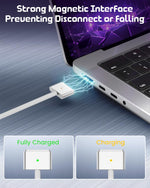 Verilux USB C to MagSafe 3 Cable for MacBook | 140W Fast Charging 6ft Nylon Braided