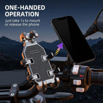 ZORBES® Motorcycle Phone Mount with Dual Vibration Dampener
