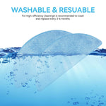 Verilux Replacement Mop Pads for Ecovacs Deebot Y1 Pro featuring Microfiber Material | Reusable and Water Absorbent Cleaning Pads